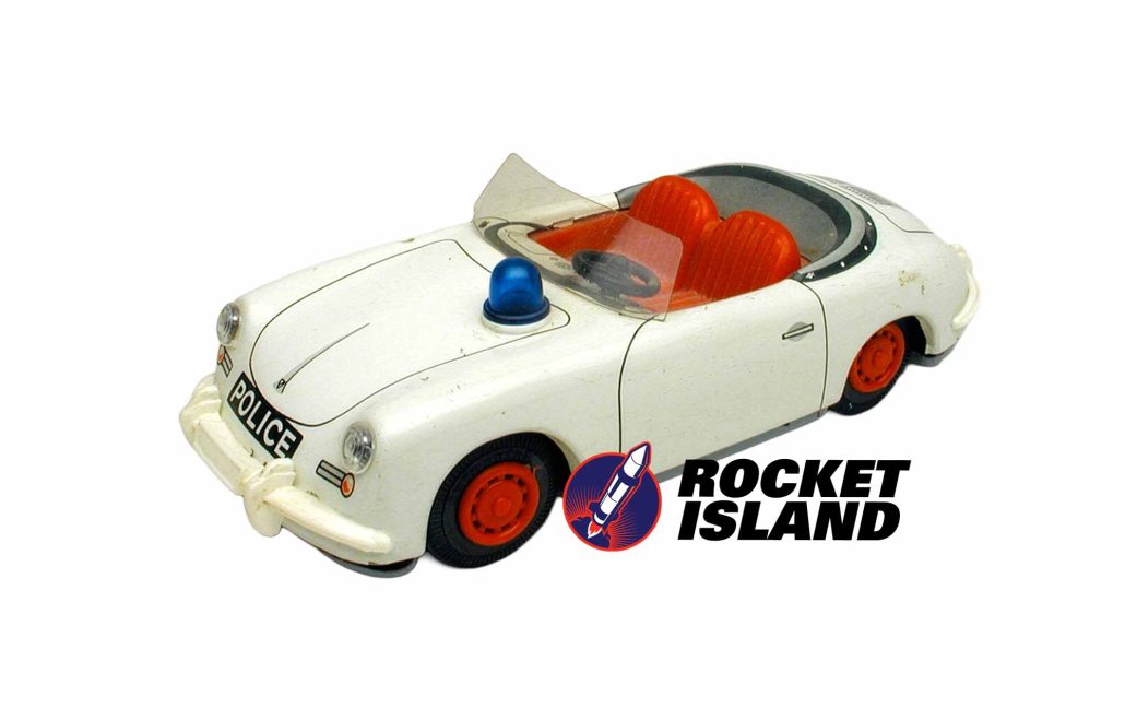 Tippco (West Germany) Porsche Speedster Police Car (1960s)